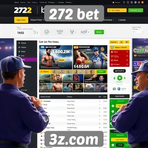 Interface do usuário no site 272 bet